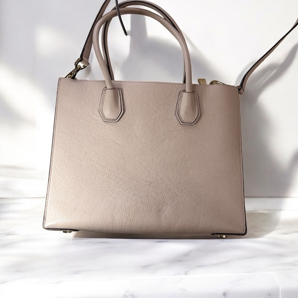 Michael Kors Tan Structured Leather Tote - Picture 4 of 10